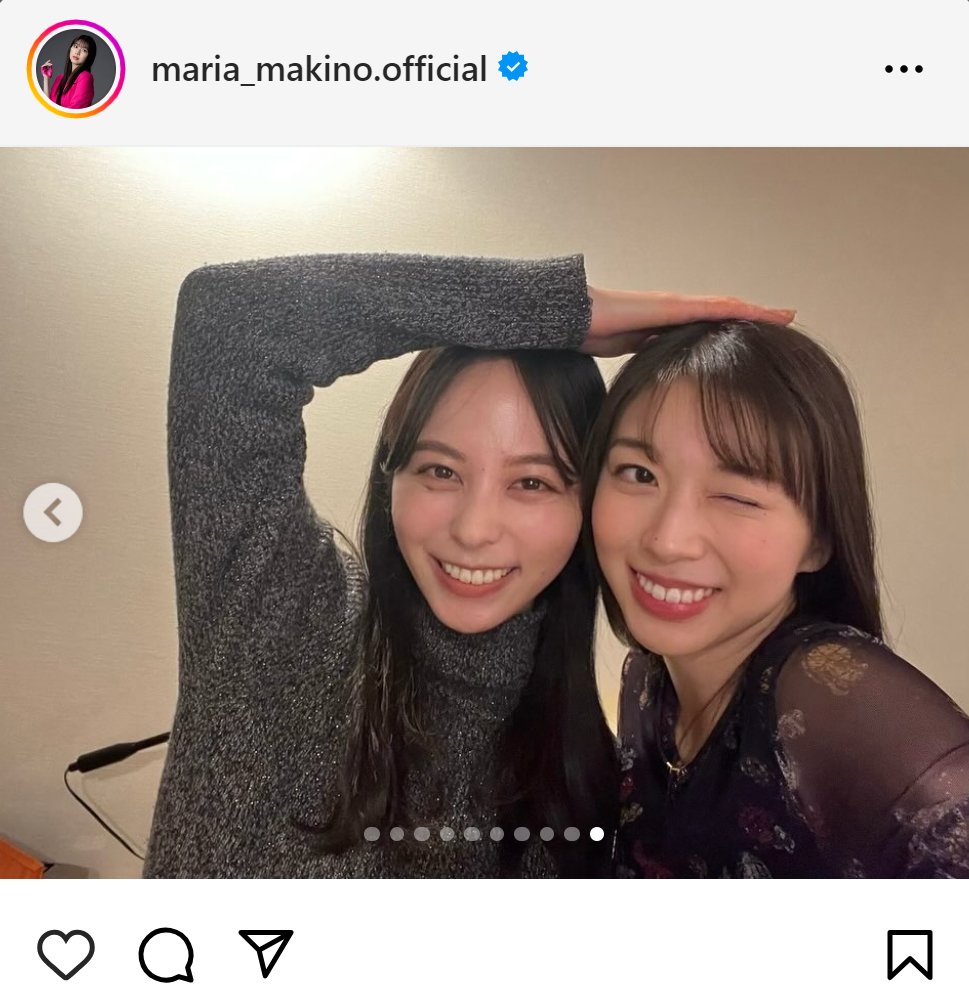 牧野真莉愛のインスタグラムから