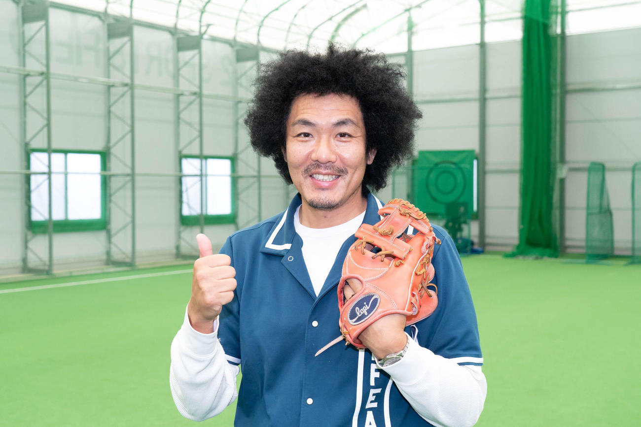 子ども向け野球教室「Yoshimoto Enjoy Baseball」の発起人のトータルテンボス藤田憲右
