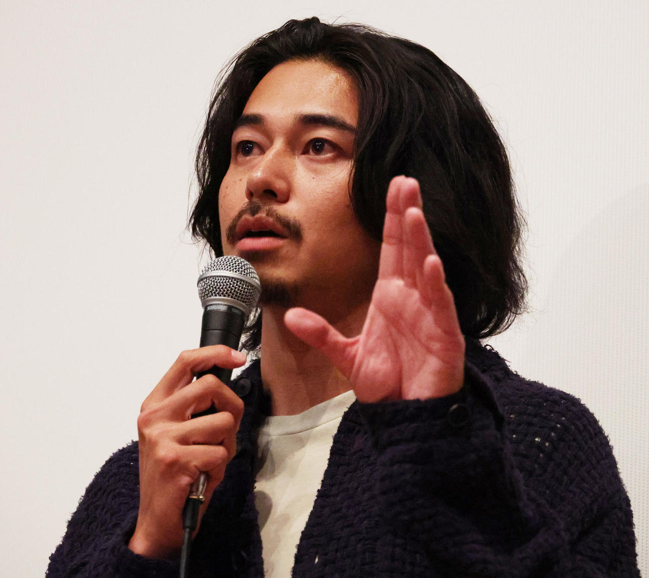 映画「WILL」初日舞台あいさつを行う東出昌大（撮影・中島郁夫）
