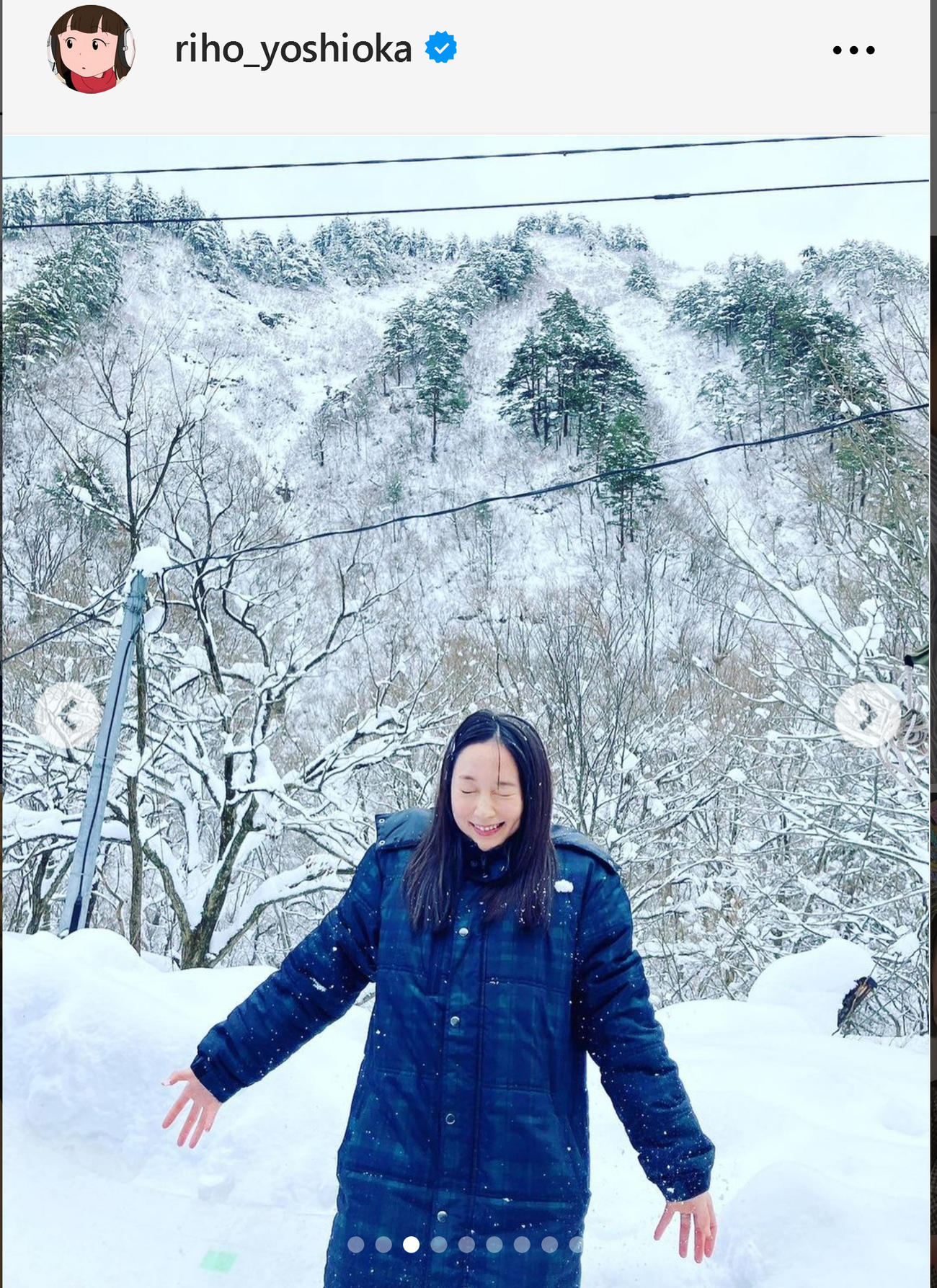 吉岡里帆のインスタグラムから