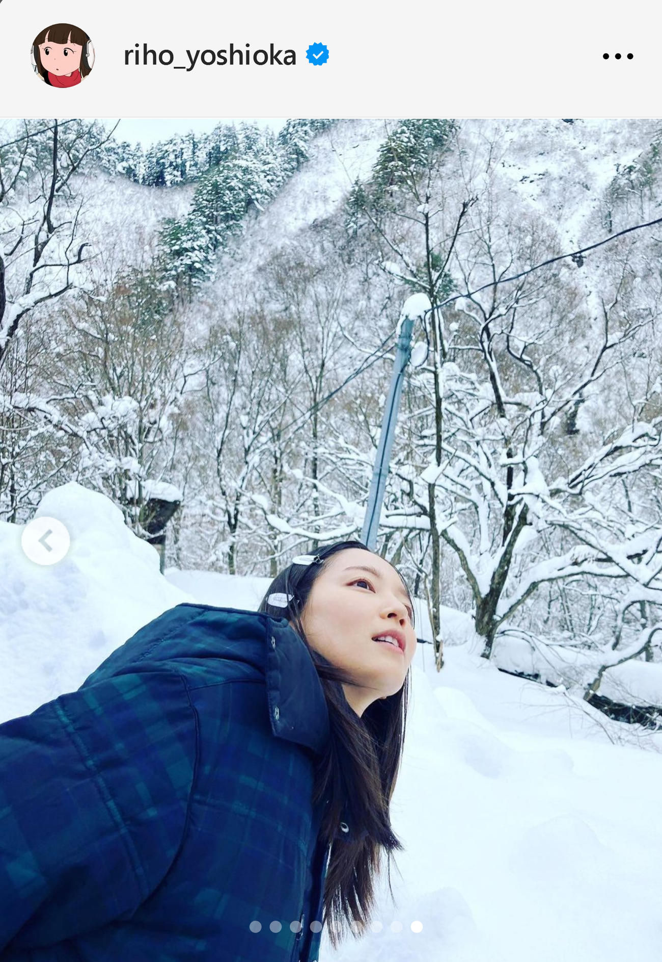 吉岡里帆のインスタグラムから