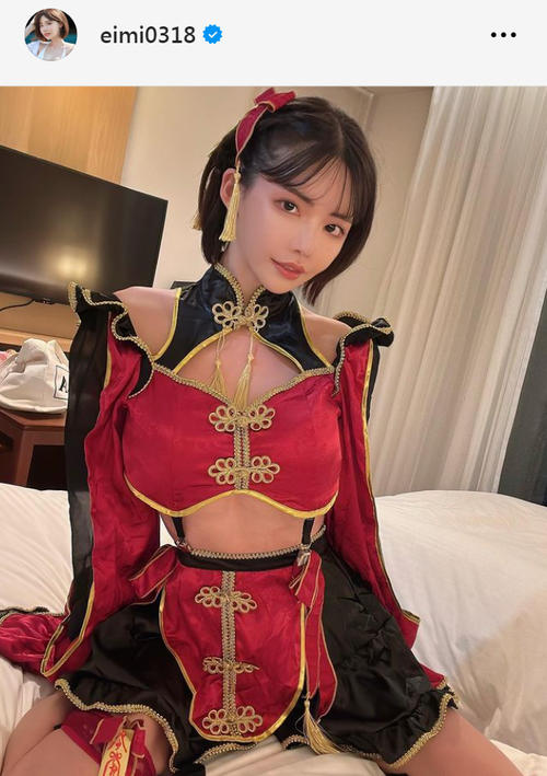 深田えいみ、肌見せチャイナドレス姿に「尊さハンパ無い」ファン歓喜
