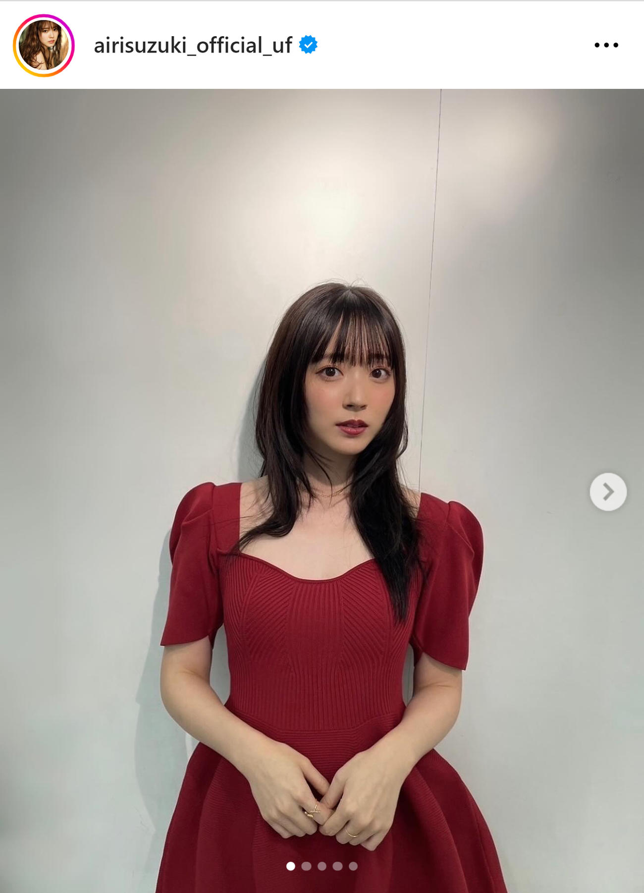 鈴木愛理のインスタグラムから