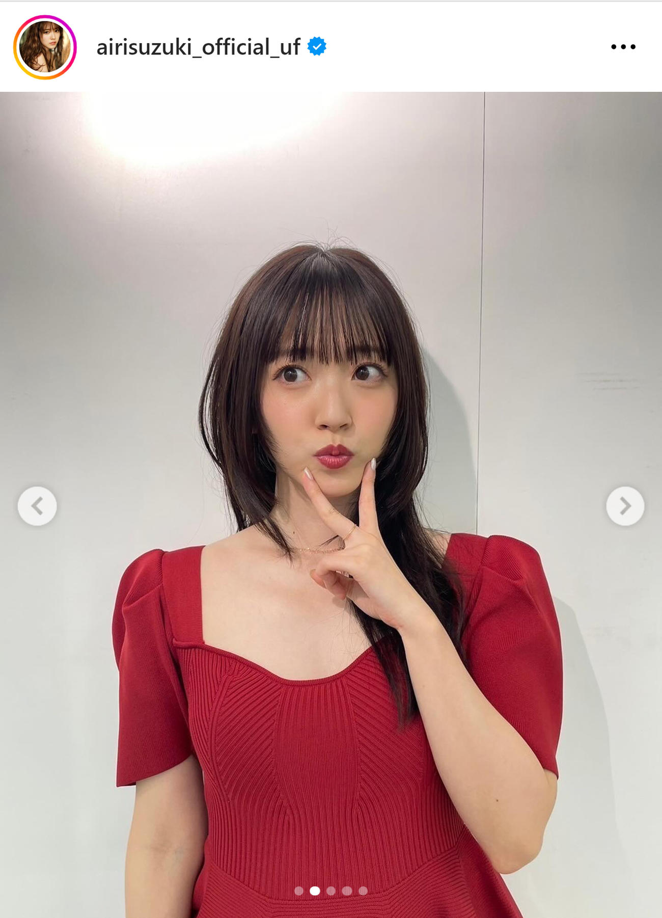 鈴木愛理のインスタグラムから