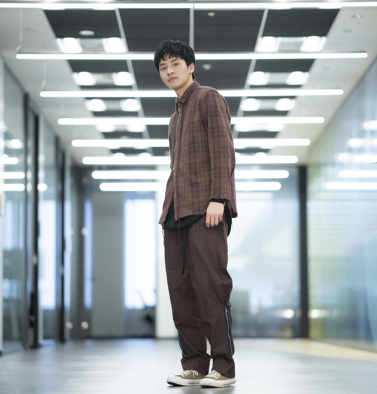映画「あとがき」で主演を務める猪征大。好青年で気さくで人当たりの良いさわやかな笑顔がとても印象的でした（撮影・垰建太）