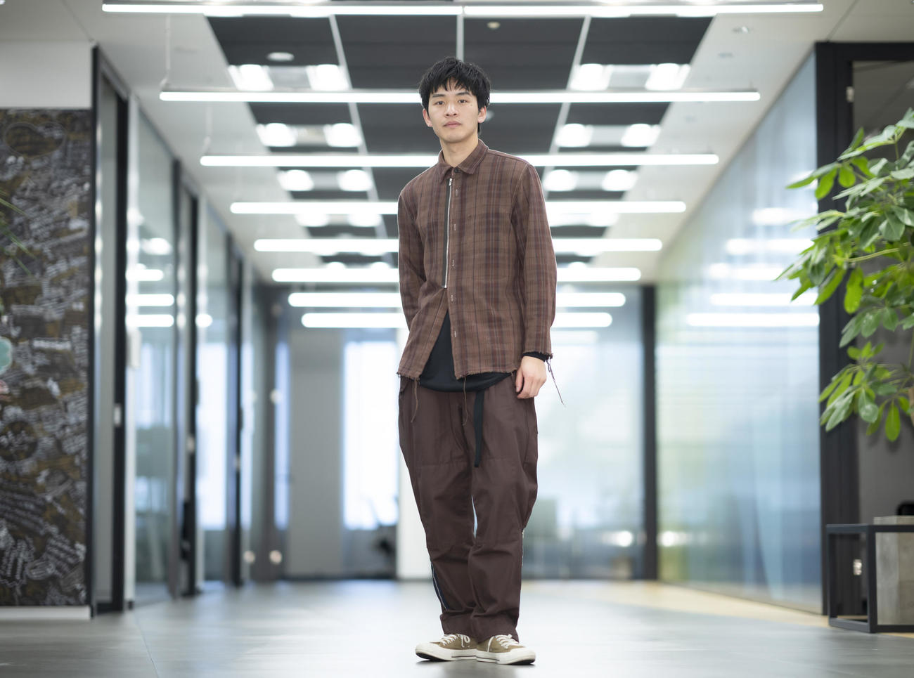 映画「あとがき」で主演を務める猪征大。好青年で気さくで人当たりの良いさわやかな笑顔がとても印象的でした（撮影・垰建太）