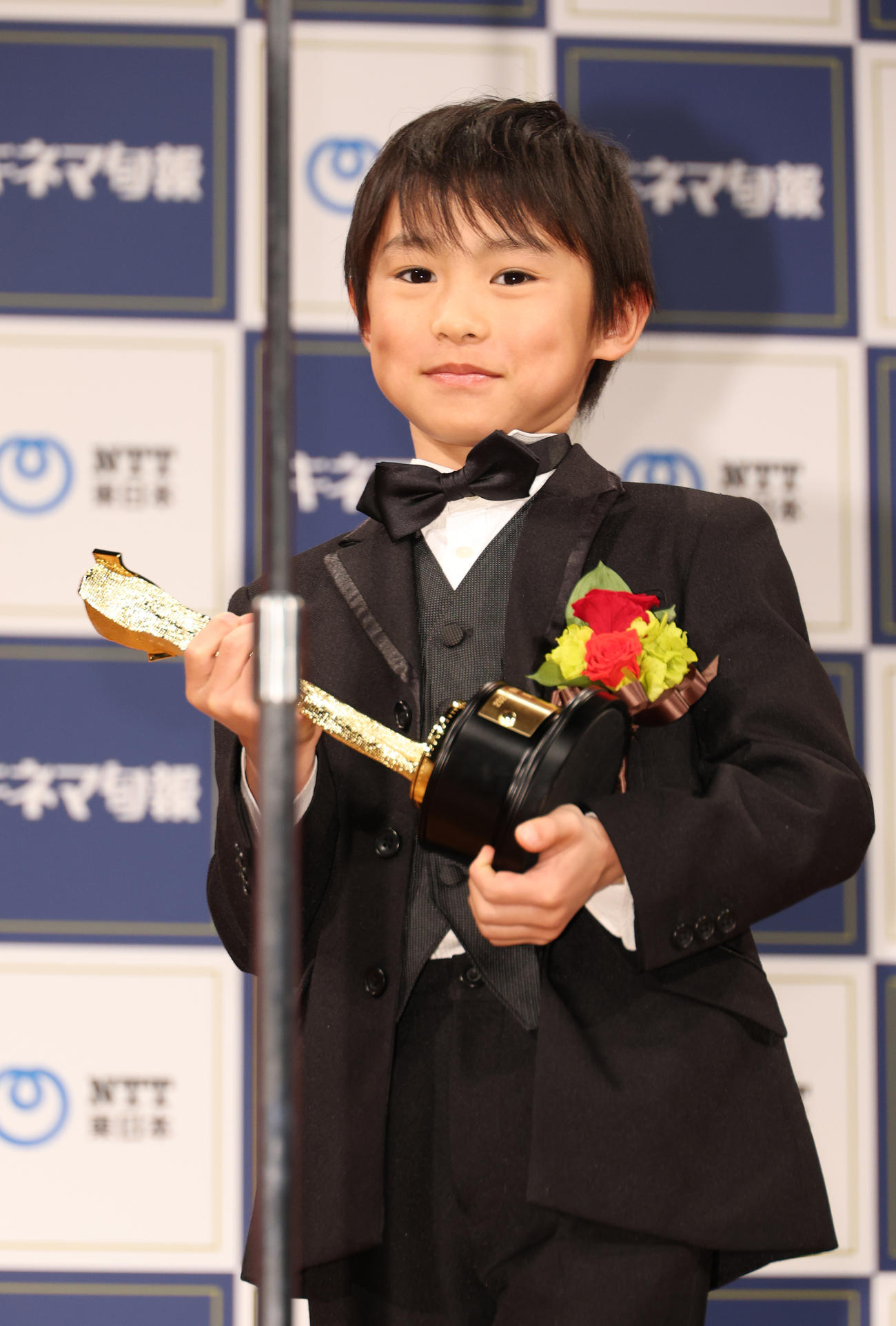 2023年第97回キネマ旬報ベスト・テン新人男優賞を受賞した塚尾桜雅（撮影・中島郁夫）