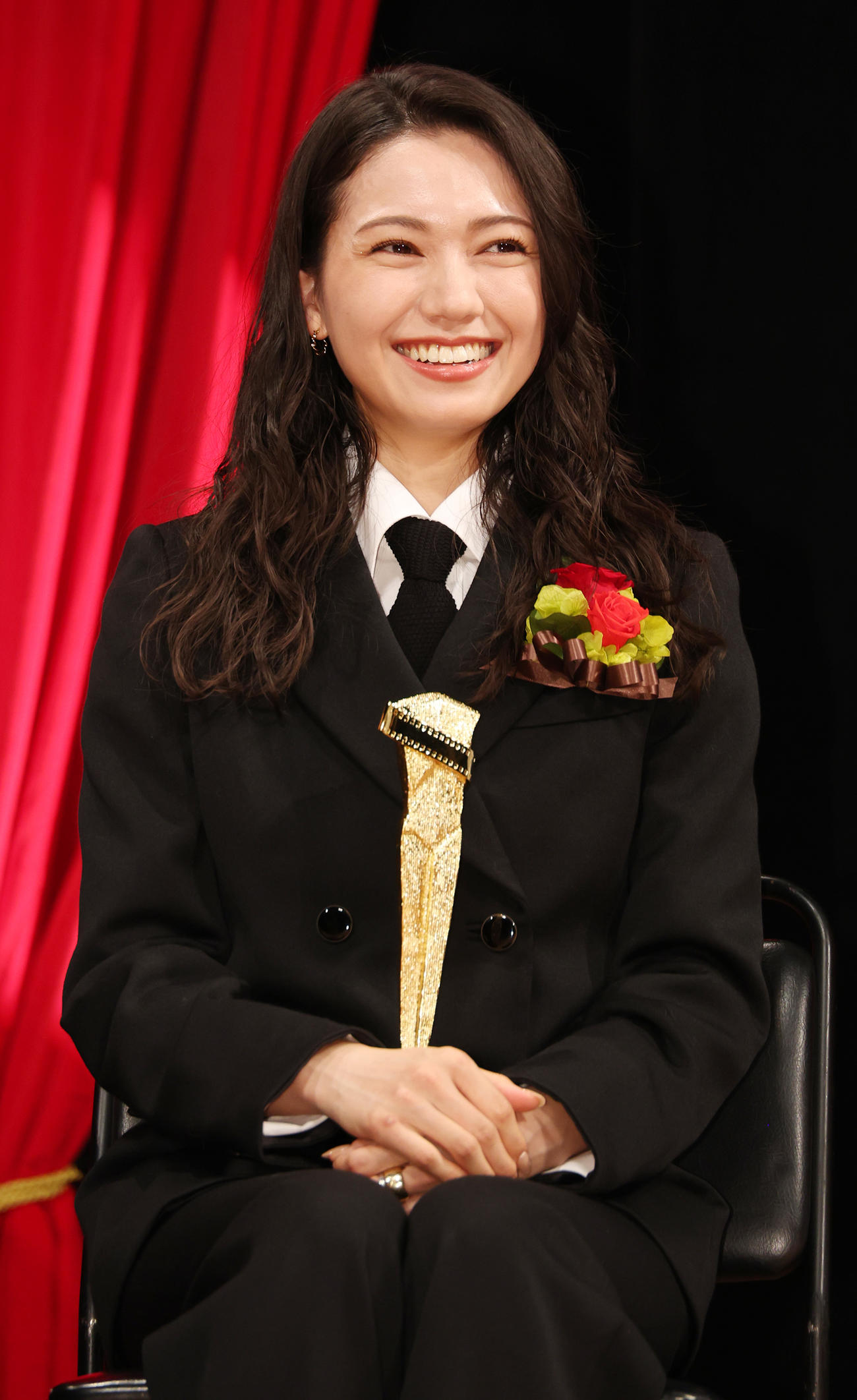 2023年第97回キネマ旬報ベスト・テン助演女優賞を受賞した二階堂ふみ（撮影・中島郁夫）
