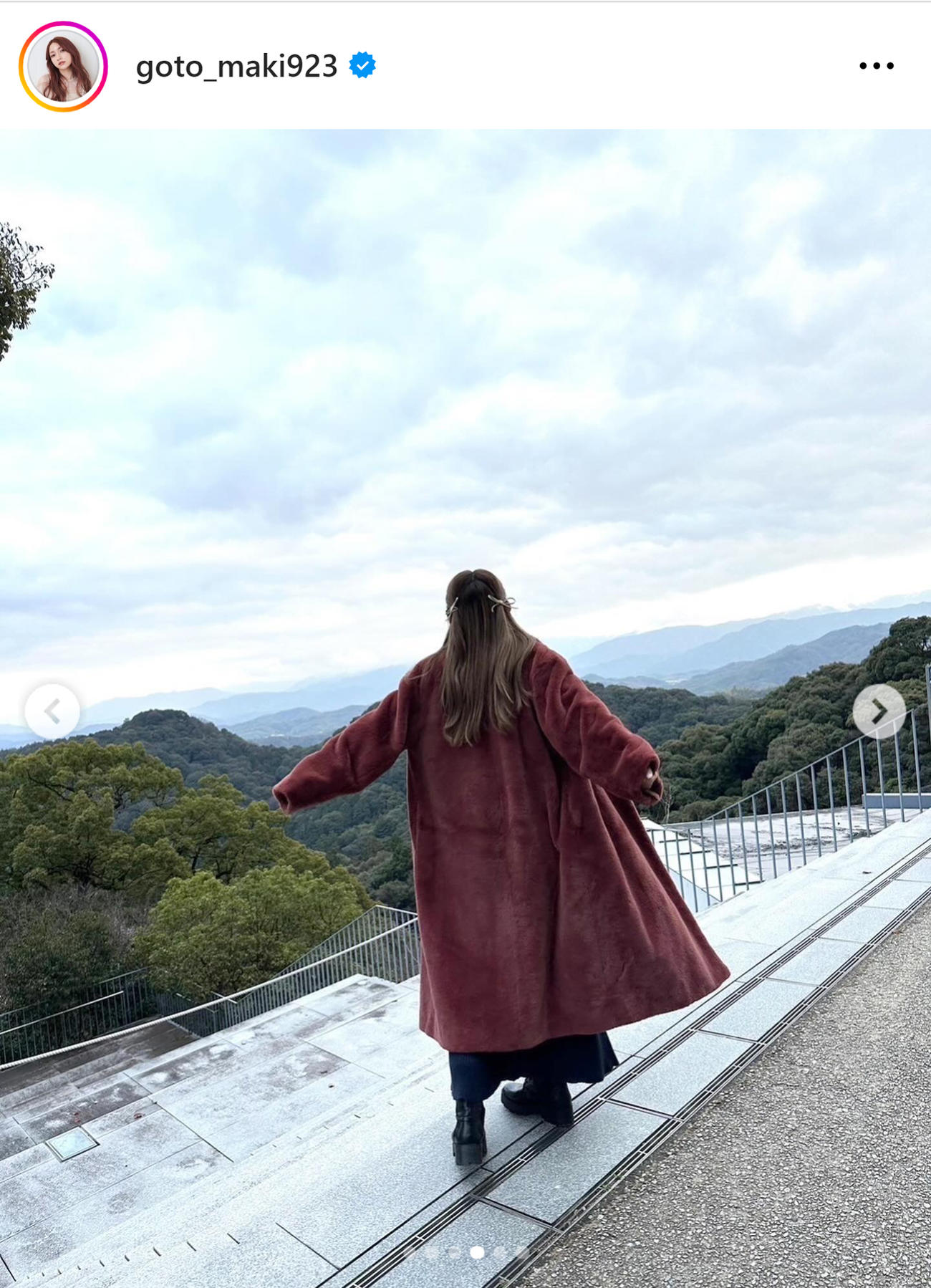 後藤真希のインスタグラムから