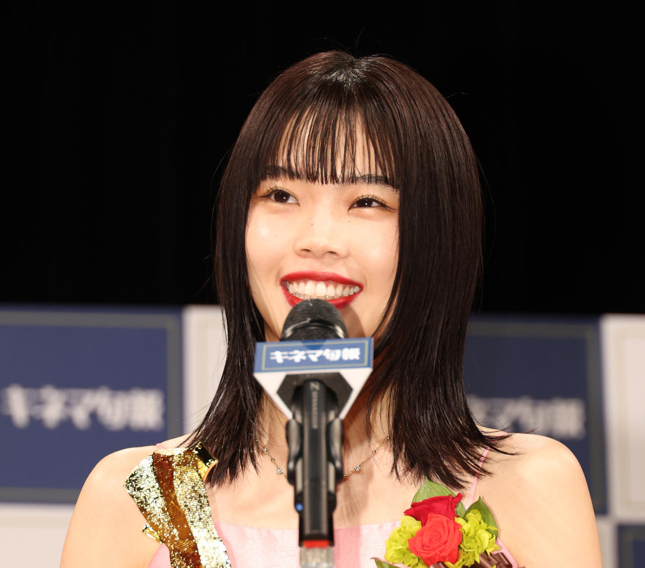 2023年第97回キネマ旬報ベスト・テン新人女優賞を受賞したアイナ・ジ・エンド（2024年2月18日撮影）