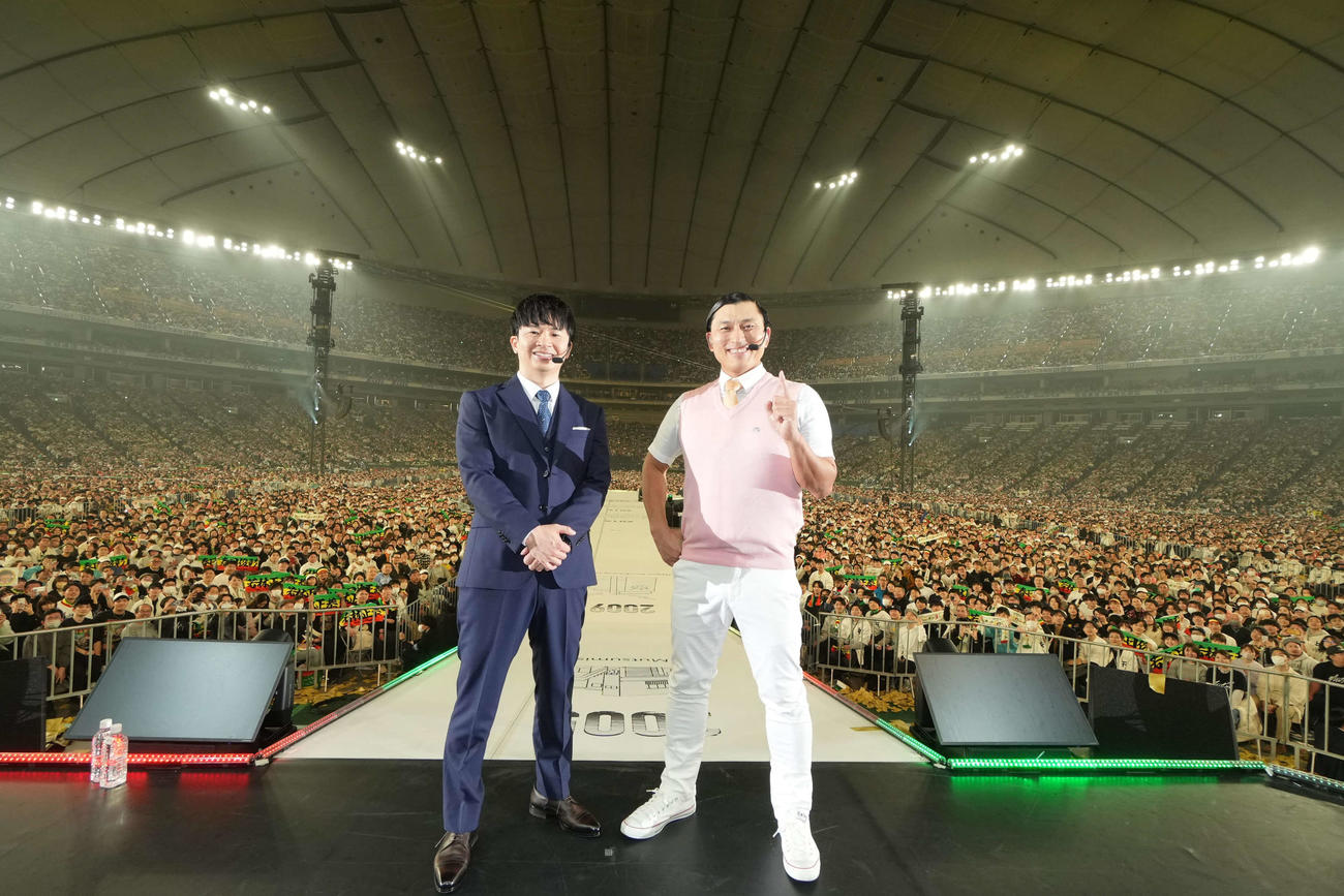 「オードリーのオールナイトニッポンin東京ドーム」（24年2月18日撮影）