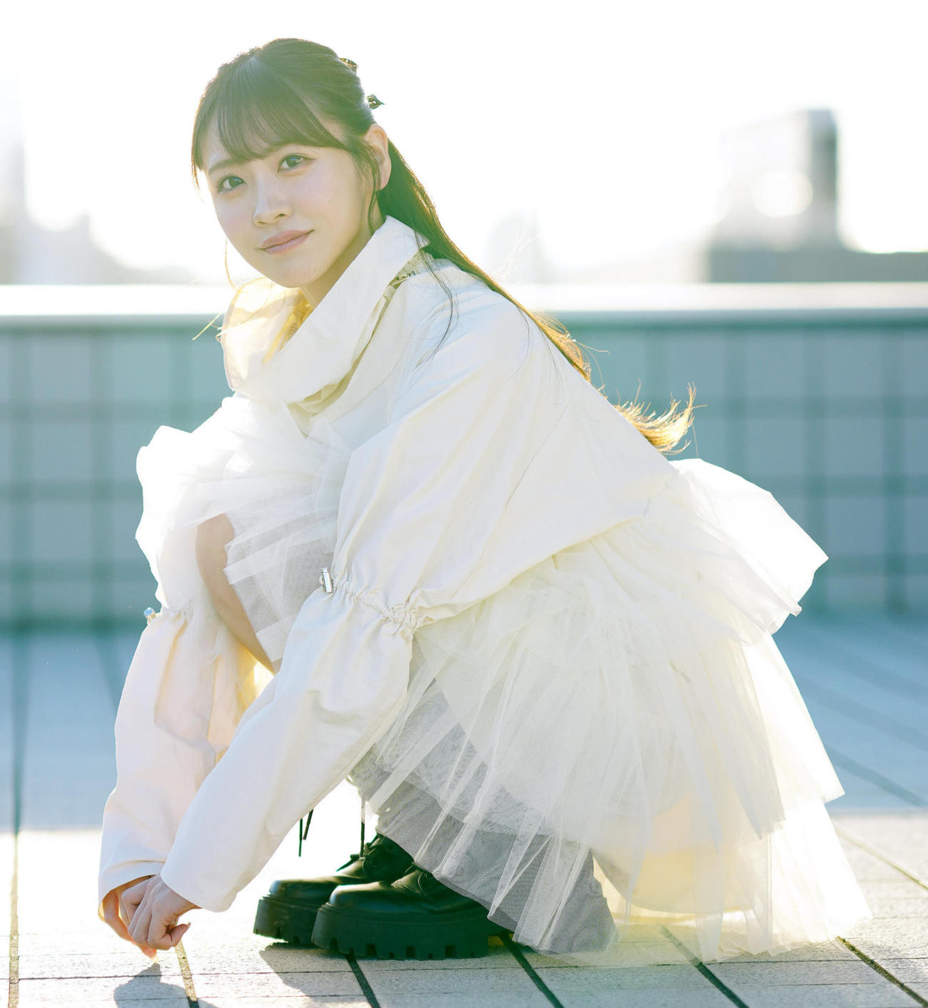 初の写真集を発売するFRUITS ZIPPERの櫻井優衣（撮影・江口和貴）
