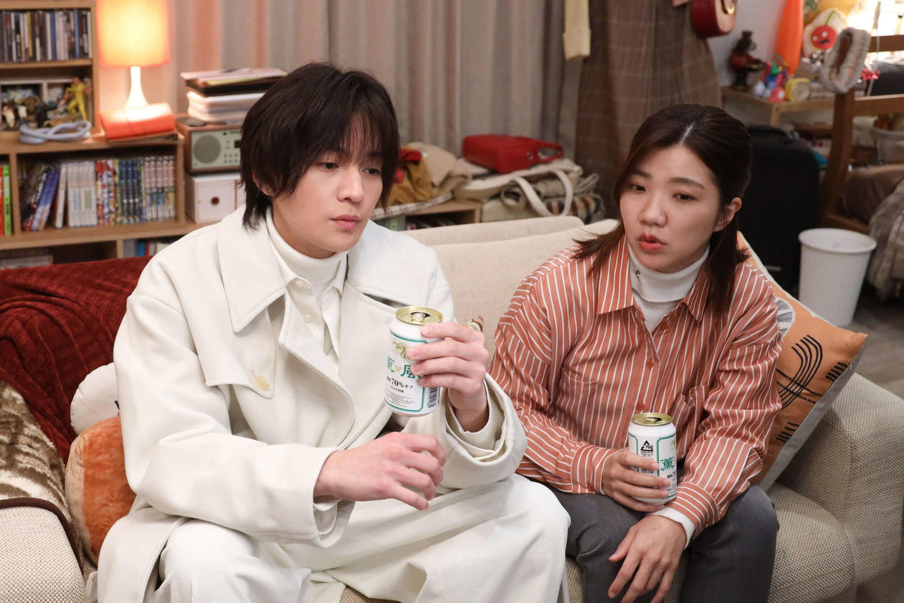 フジテレビ系「婚活1000本ノック」に出演する八木勇征、福田麻貴(C)フジテレビ