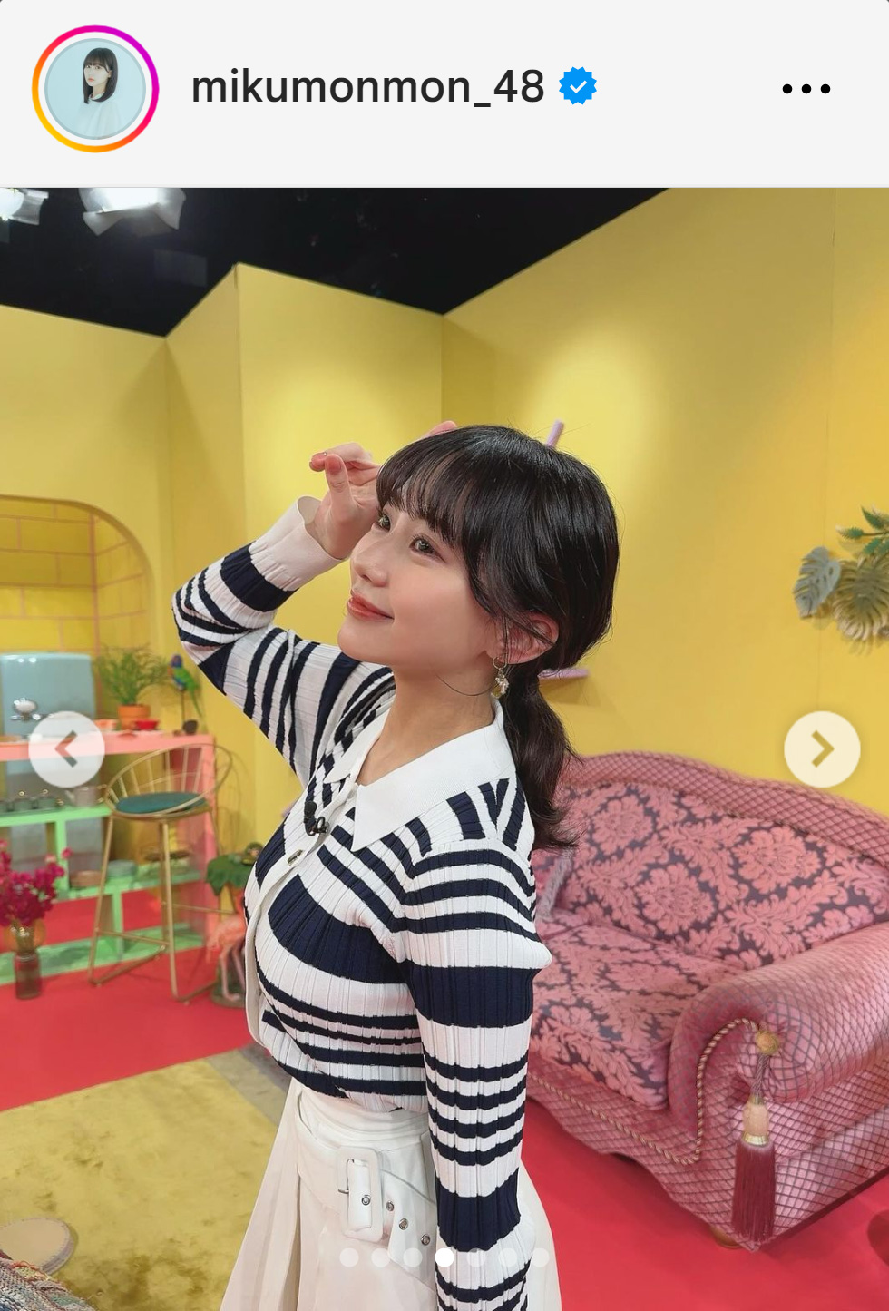 田中美久のインスタグラムから