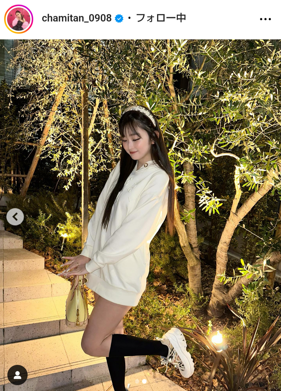 ゆうちゃみのインスタグラムから
