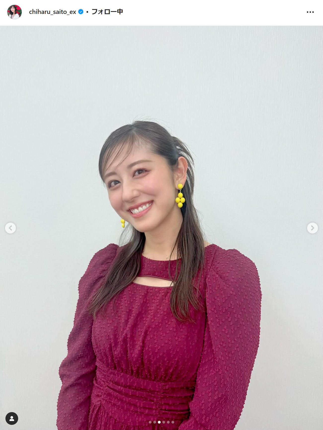 斎藤ちはるのインスタグラムから