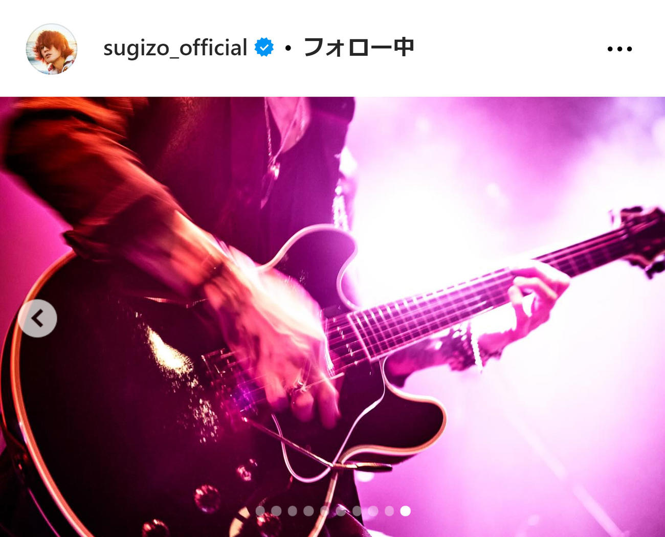 SUGIZOのインスタグラムから