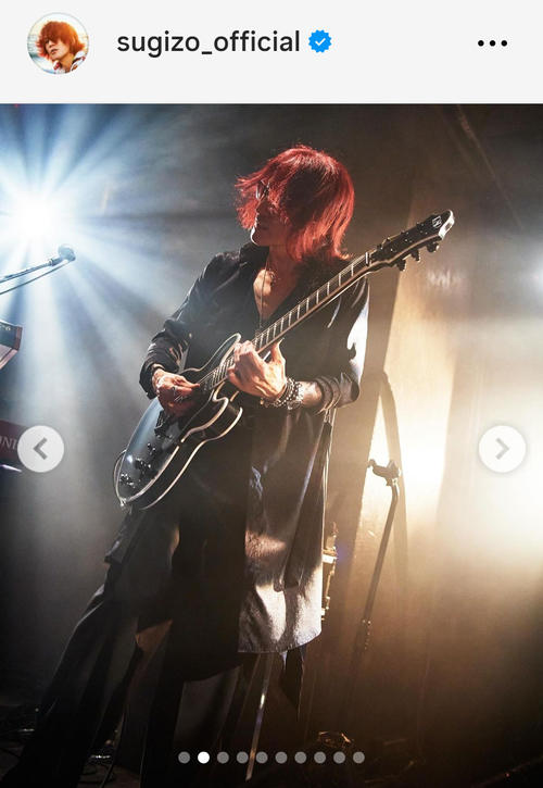 SUGIZO「SHAG」ライブ写真公開 アナログ盤「THE PROTEST JAM」告知も
