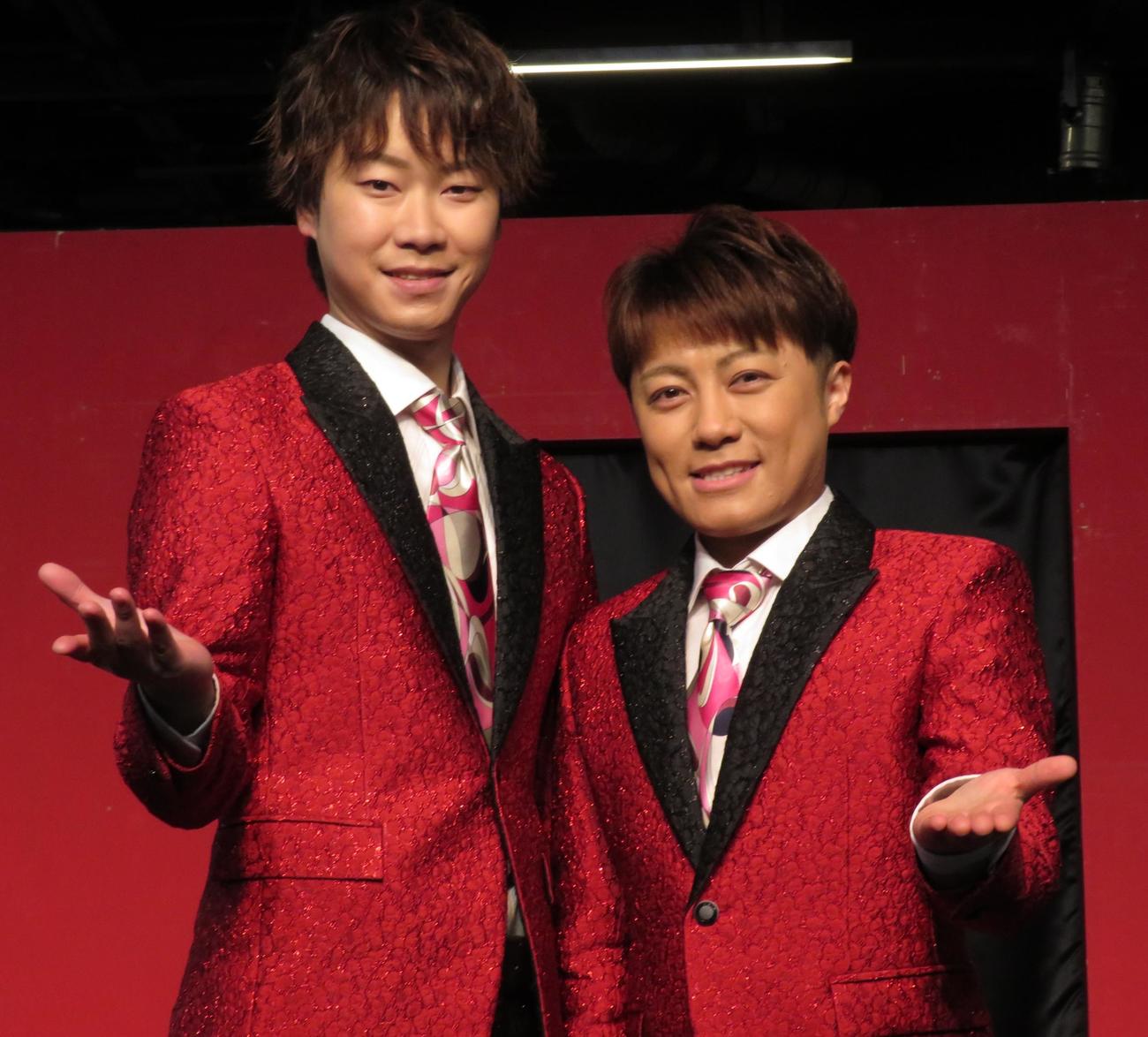 新曲の発売記念イベントをおこなった、はやぶさ。左がヤマト、右はヒカル