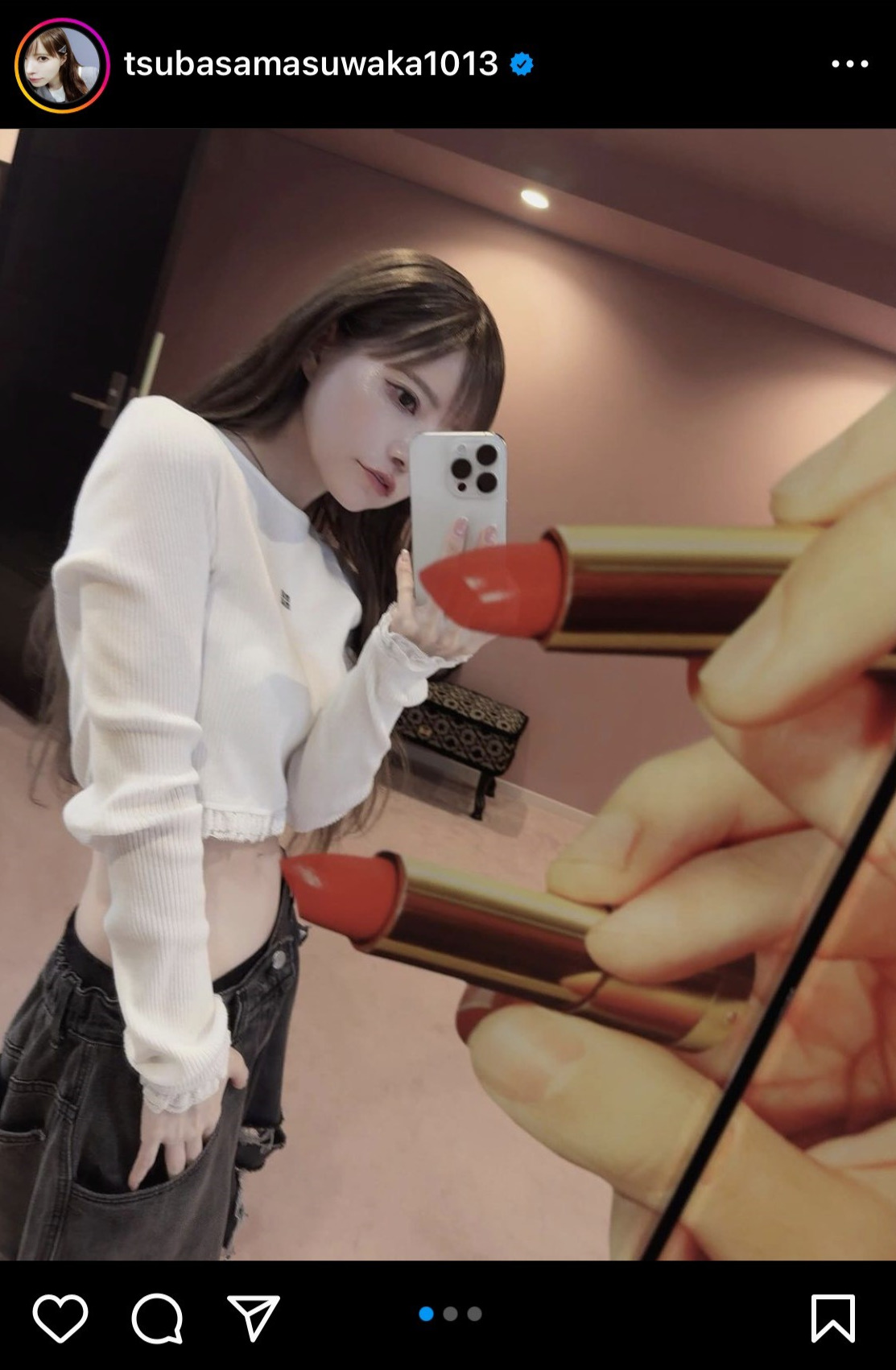 益若つばさのインスタグラムから
