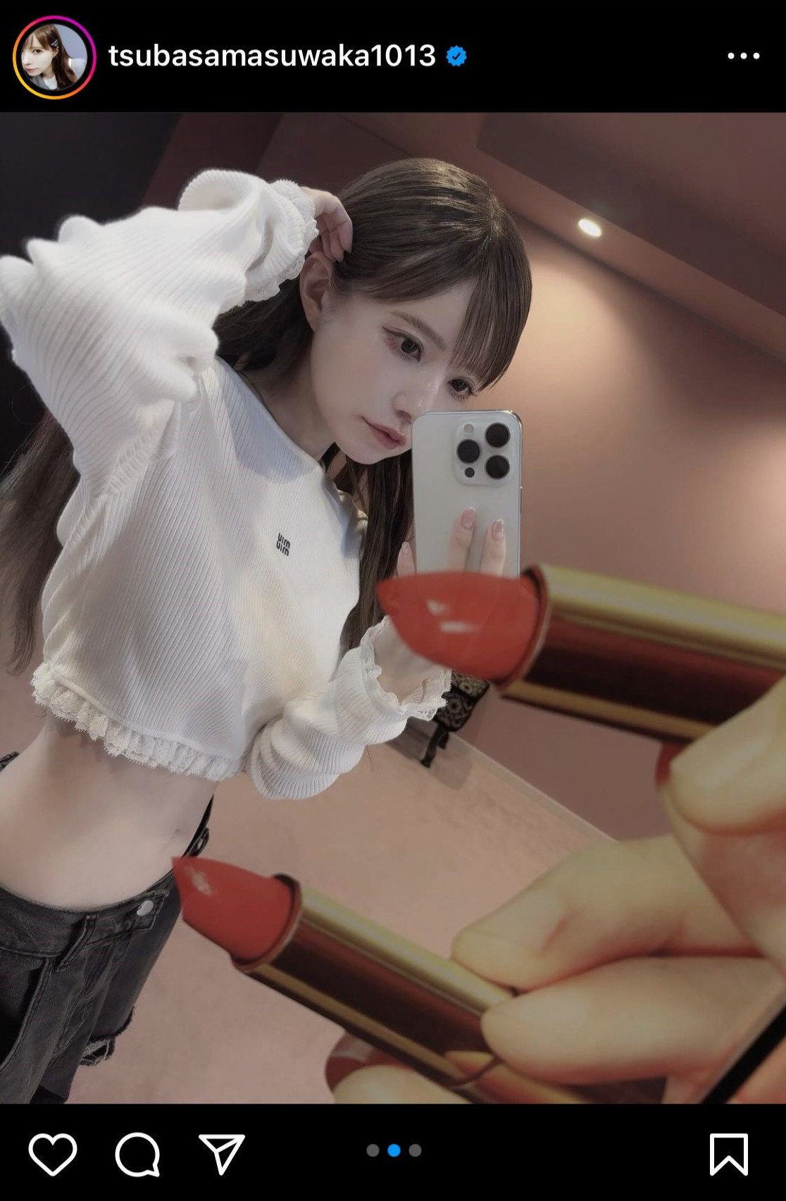 益若つばさのインスタグラムから