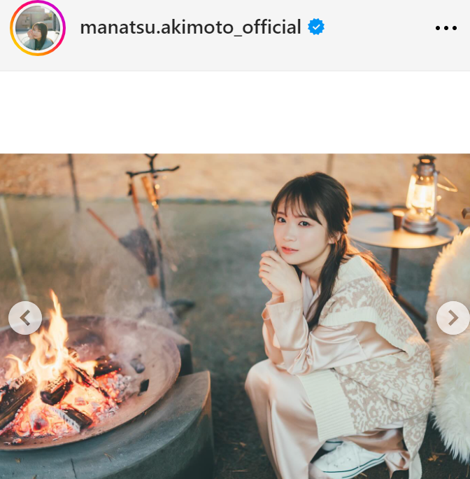 秋元真夏のインスタグラムから