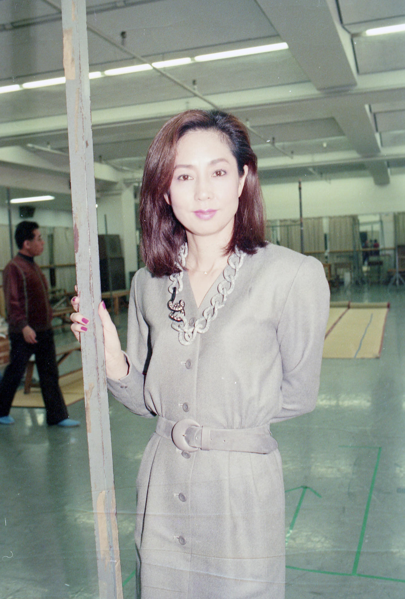 帝劇「おはん」をエネルギッシュに熱演中の山本陽子さん（88年3月撮影）