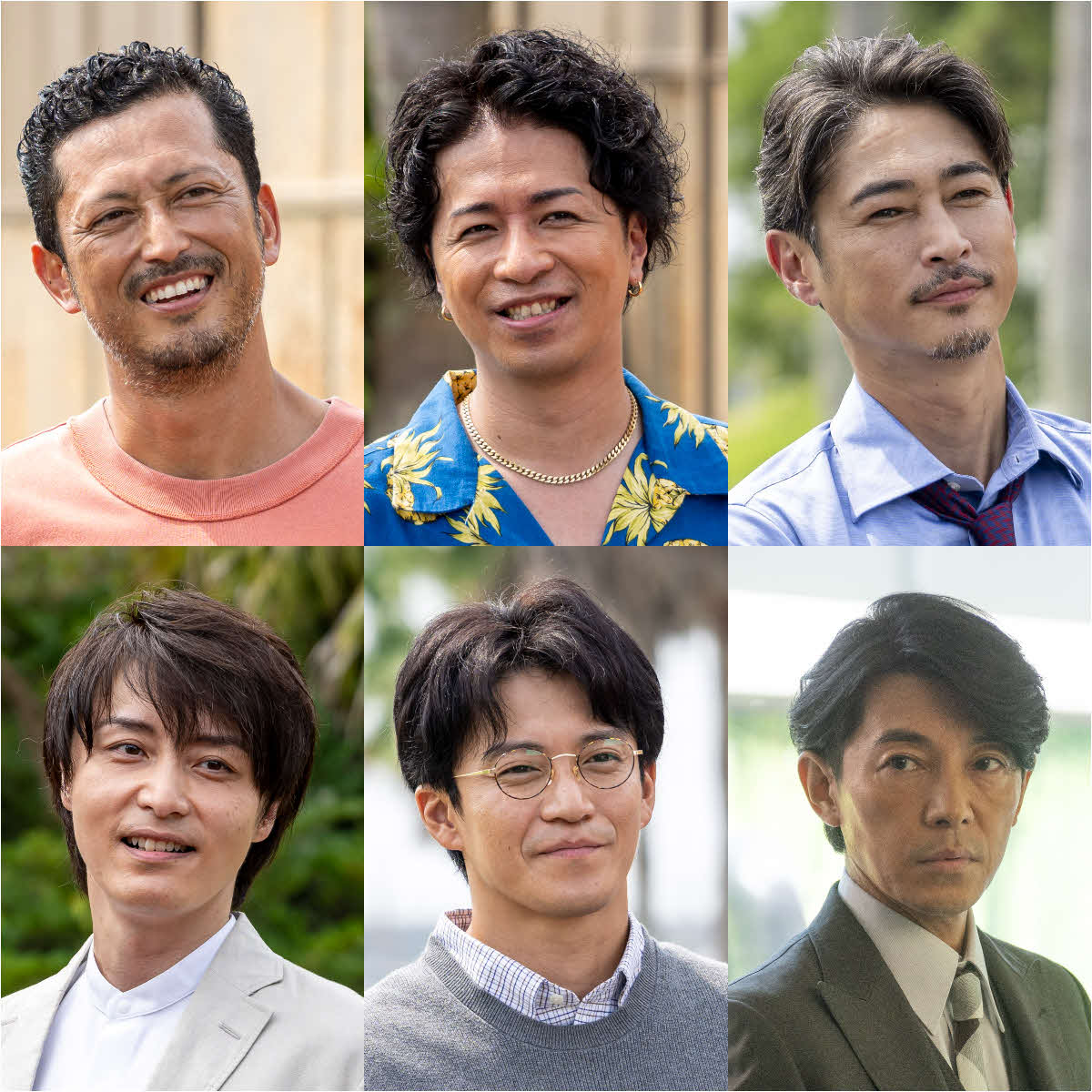 カンテレ・フジテレビ系「GTOリバイバル」に出演する、上段左から池内博之、山崎裕太、窪塚洋介、下段左から徳山秀典、小栗旬、藤木直人（C）カンテレ