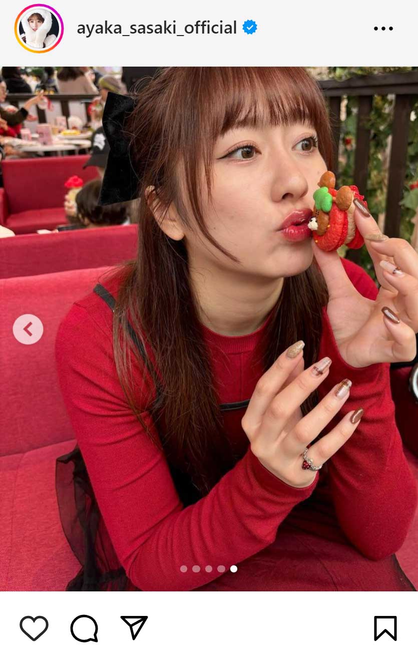 佐々木彩夏のインスタグラムから