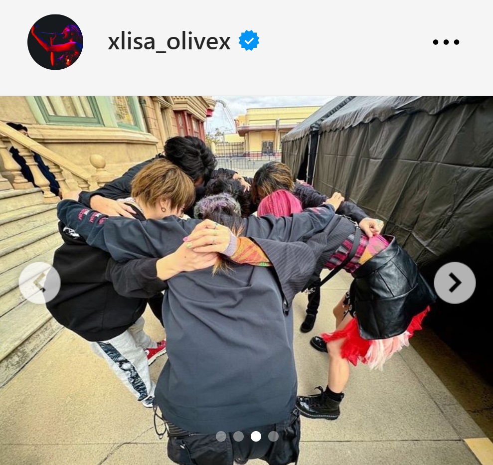 LiSAのインスタグラムから