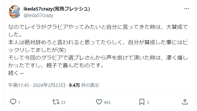 池田57CRAZYのＸから