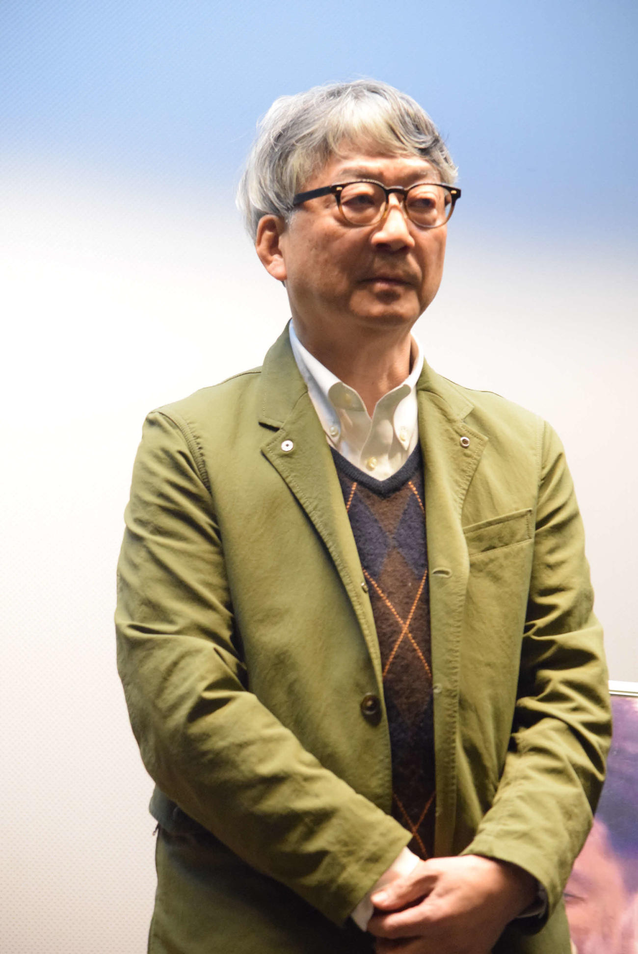 映画「おまえの親になったるで」の公開舞台あいさつ＆トークショーに登壇した竹中功氏（撮影・阪口孝志）