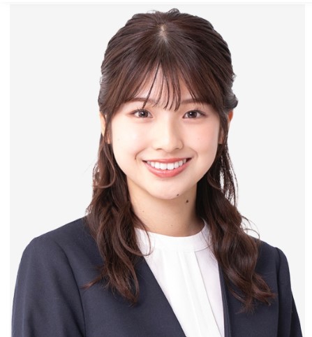 舘山聖奈アナ（関西テレビ公式ＨＰから）