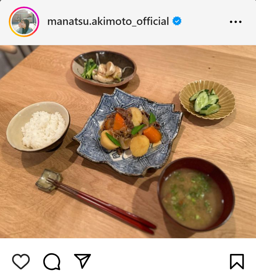 秋元真夏のインスタグラムから