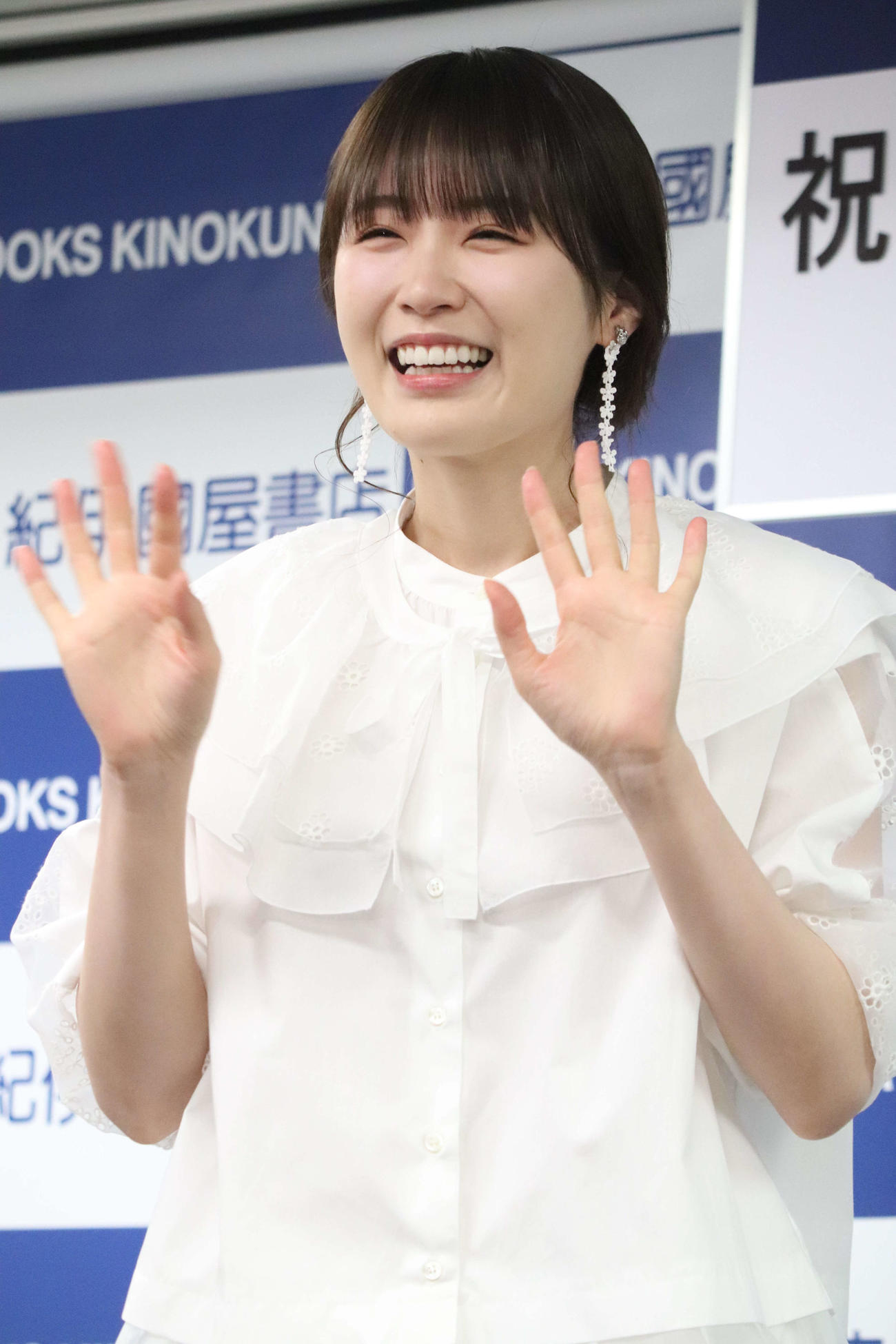 初絵本「がっぴちゃん」発売記念イベントを開催した高山一実（撮影・加藤理沙）