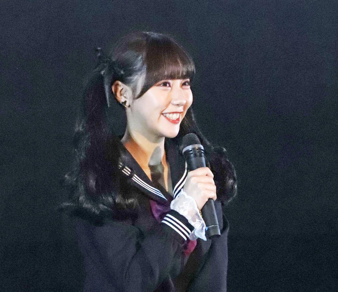 MBS系ドラマ「シンデレラ・コンプレックス」完成披露トークイベントに出席した田中美久（撮影・加藤理沙）