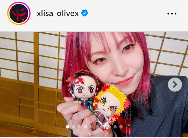 Lisaのインスタグラムから