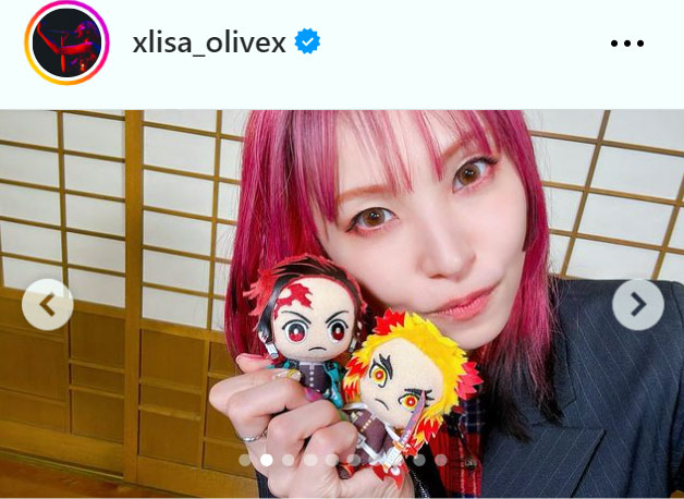 Lisaのインスタグラムから