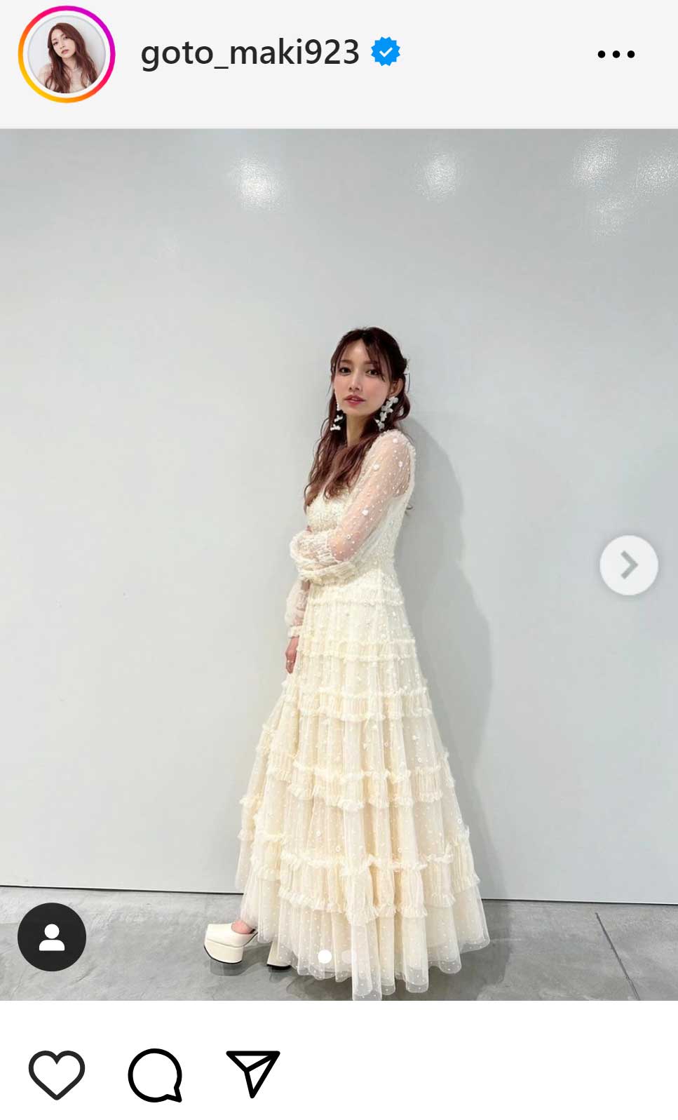 後藤真希のインスタグラムから