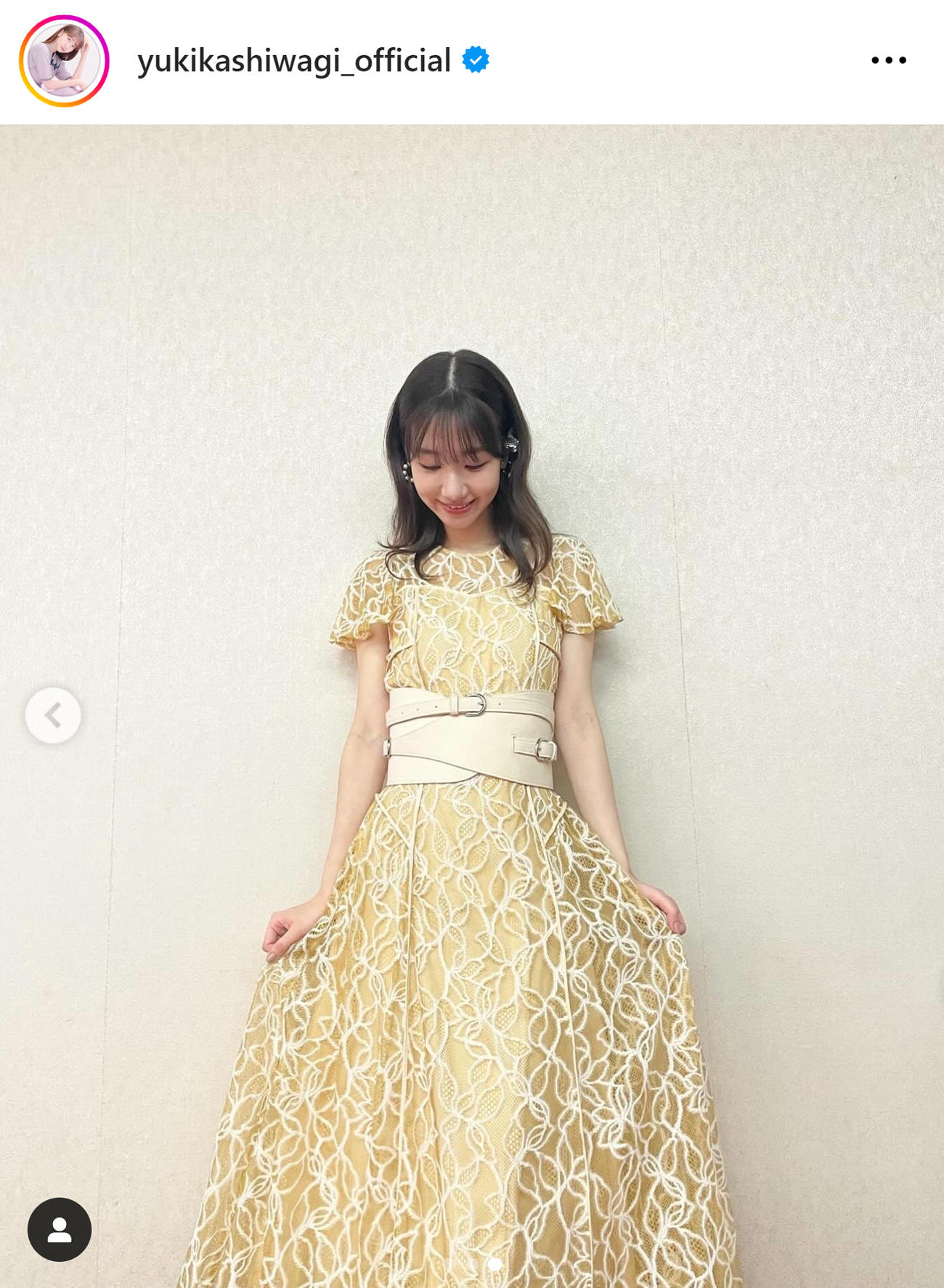 柏木由紀のインスタグラムから