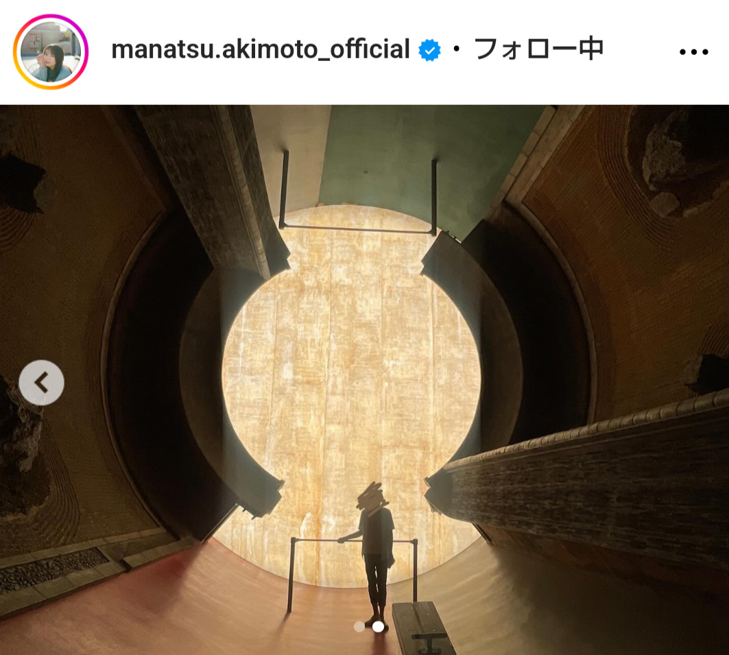 秋元真夏のインスタグラムから