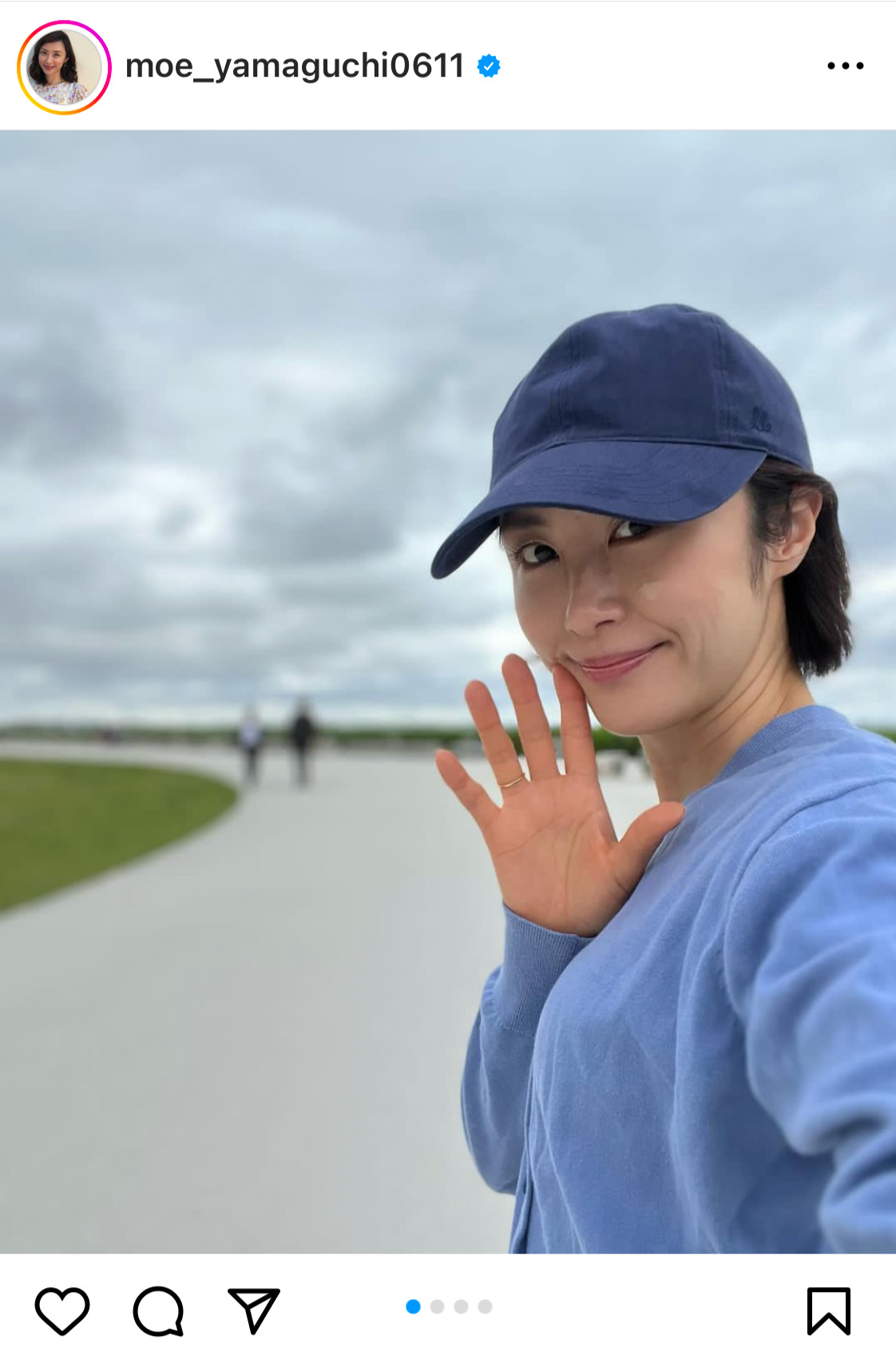 山口もえのインスタグラムから