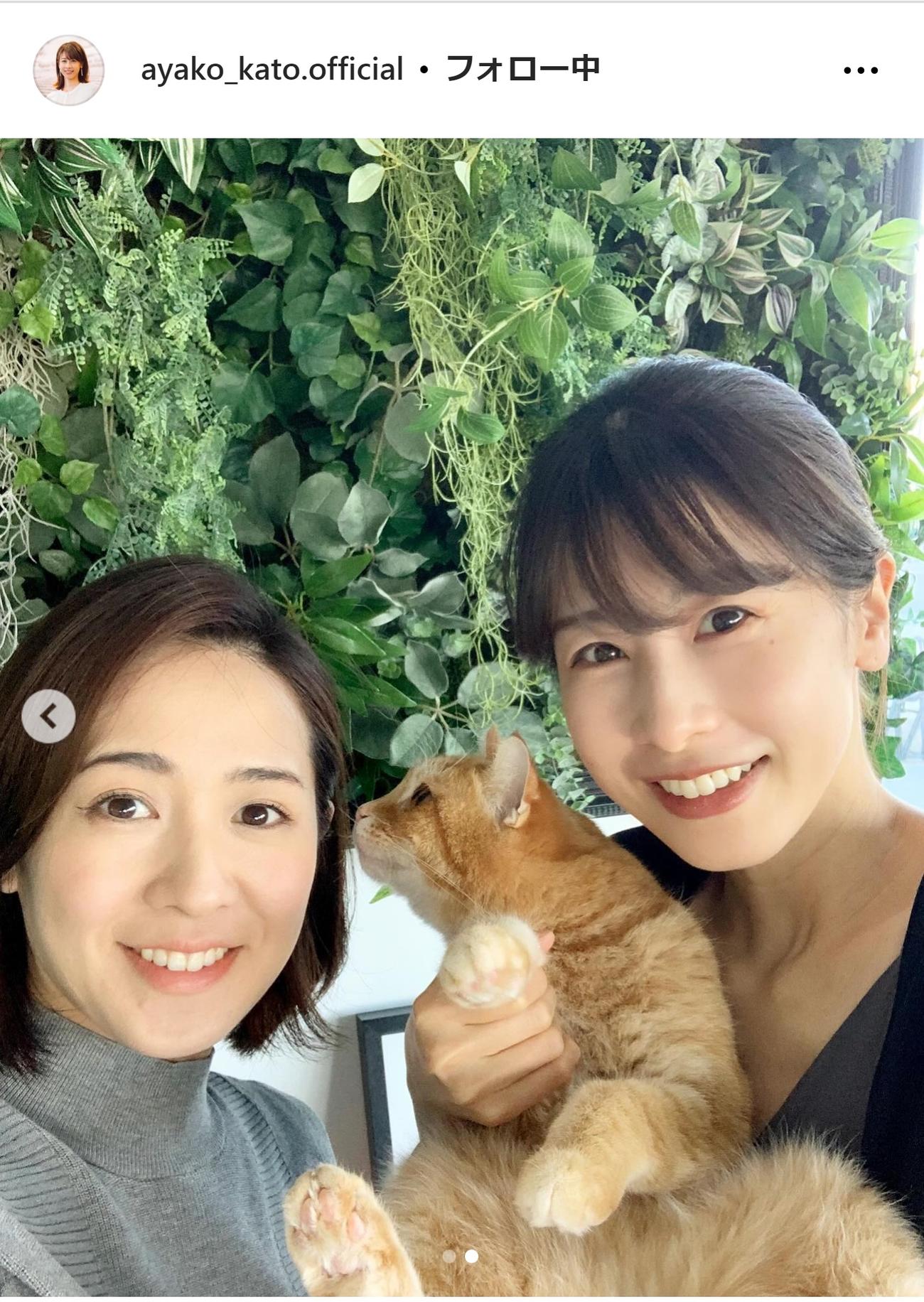 加藤綾子のインスタグラムから