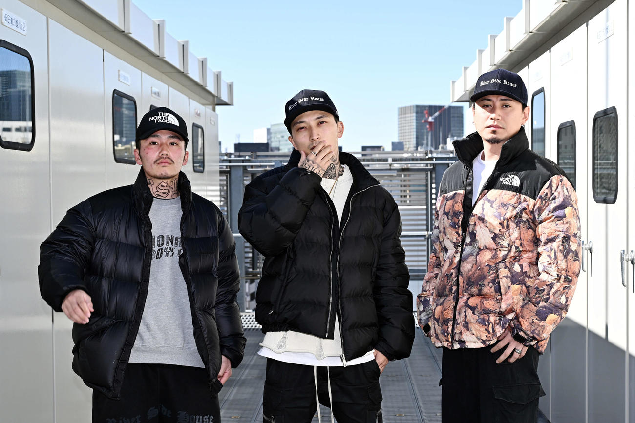 初アルバムをリリースしたRUNE999。左はagree。右はEddy Armada（撮影・滝沢徹郎）