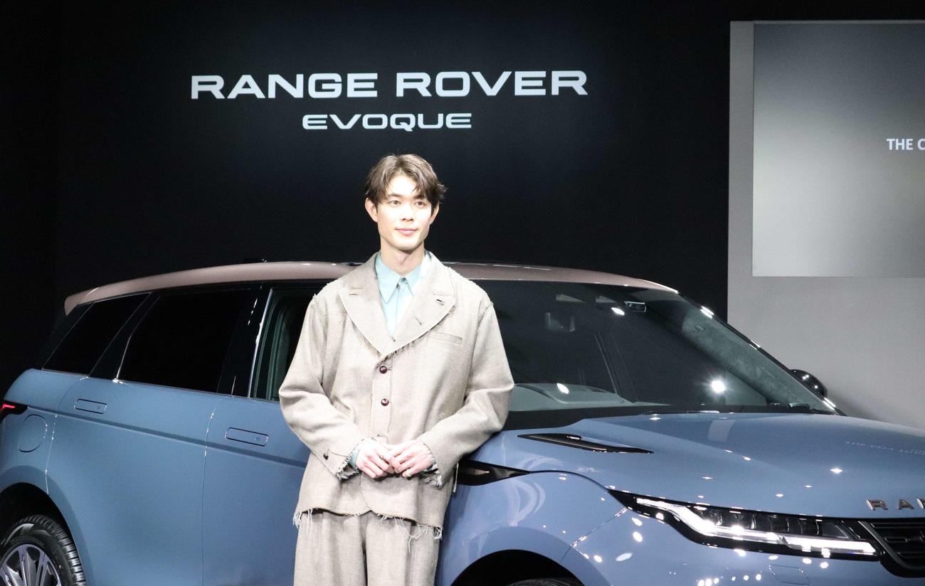 「RANGE ROVER EVOQUE」ポップアップイベントに登壇した宮沢氷魚（撮影・加藤理沙）
