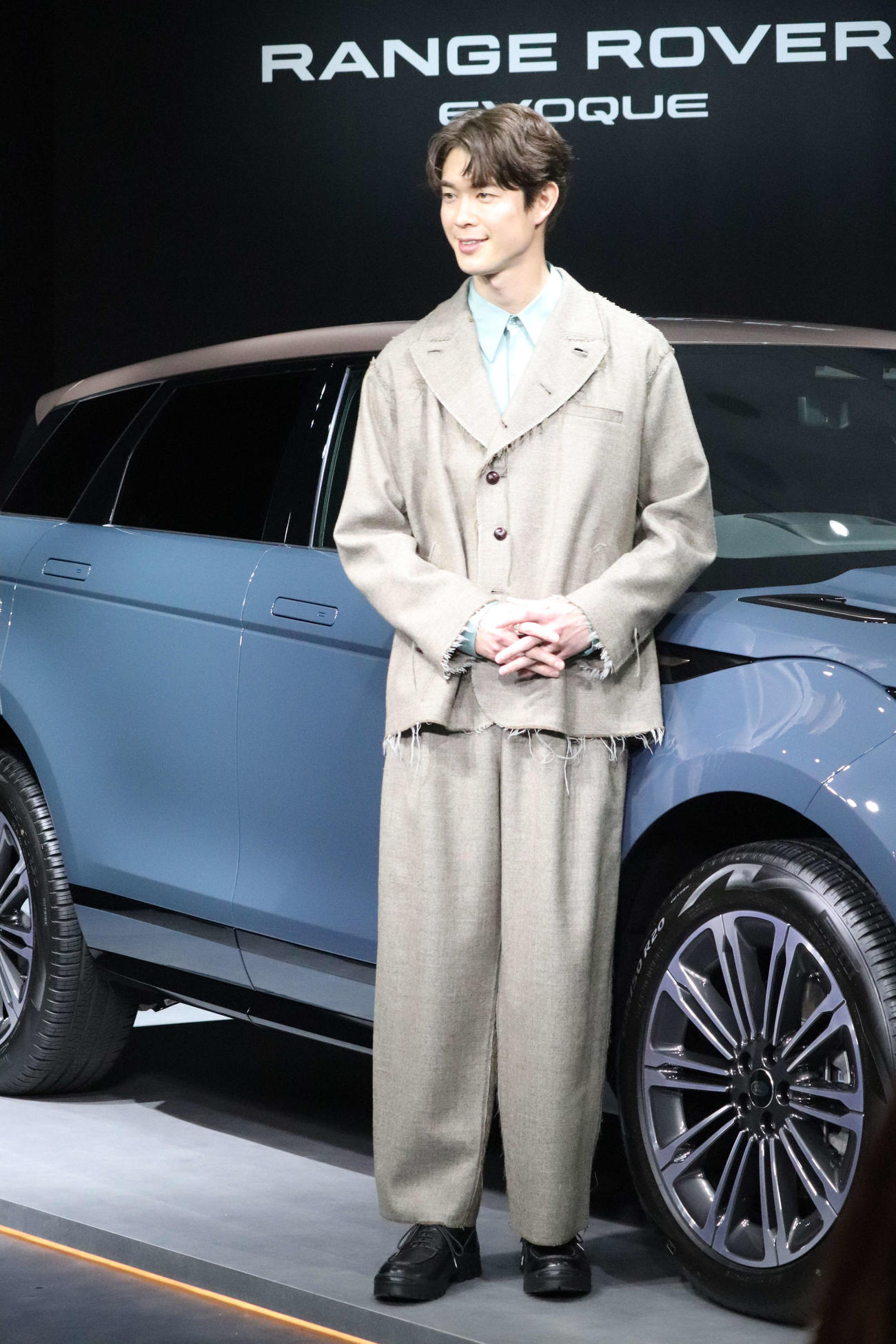 「RANGE ROVER EVOQUE」ポップアップイベントに登壇した宮沢氷魚（撮影・加藤理沙）