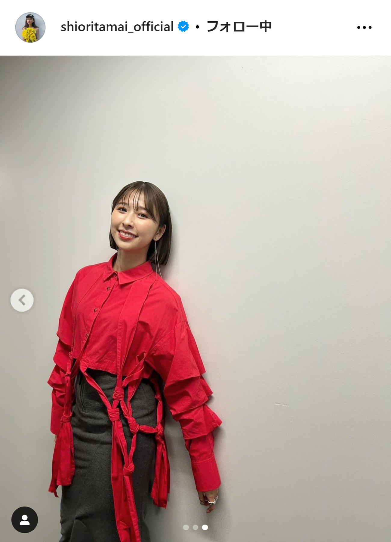 玉井詩織のインスタグラムから