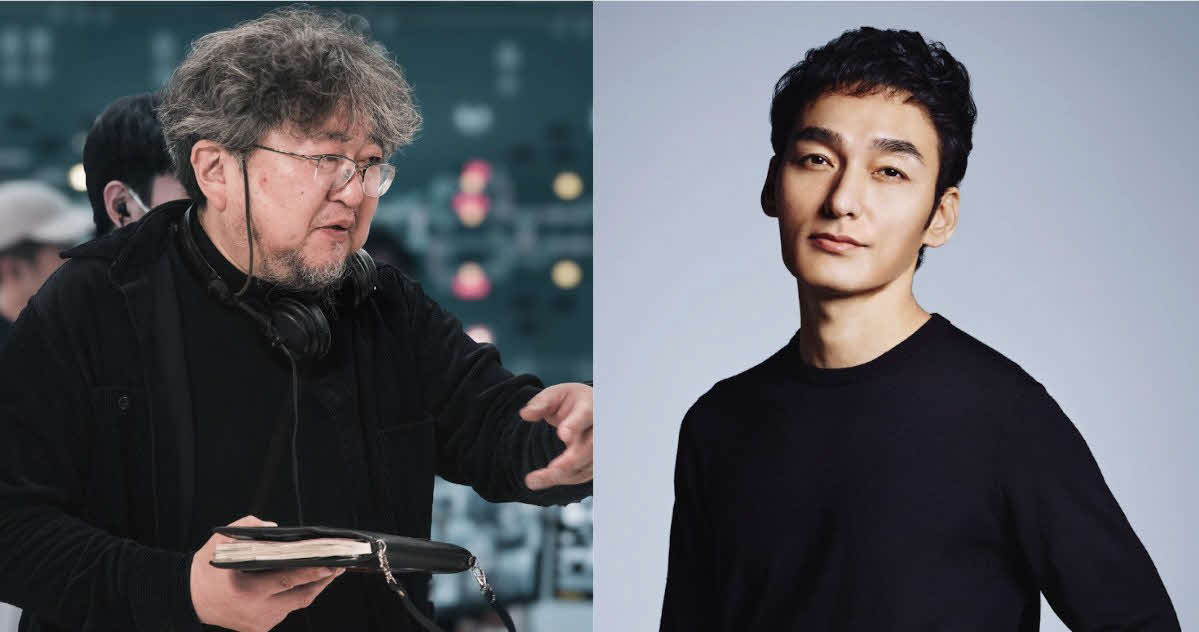 映画「新幹線大爆破」のリブート作品に主演する草なぎ剛（右）と樋口真嗣監督