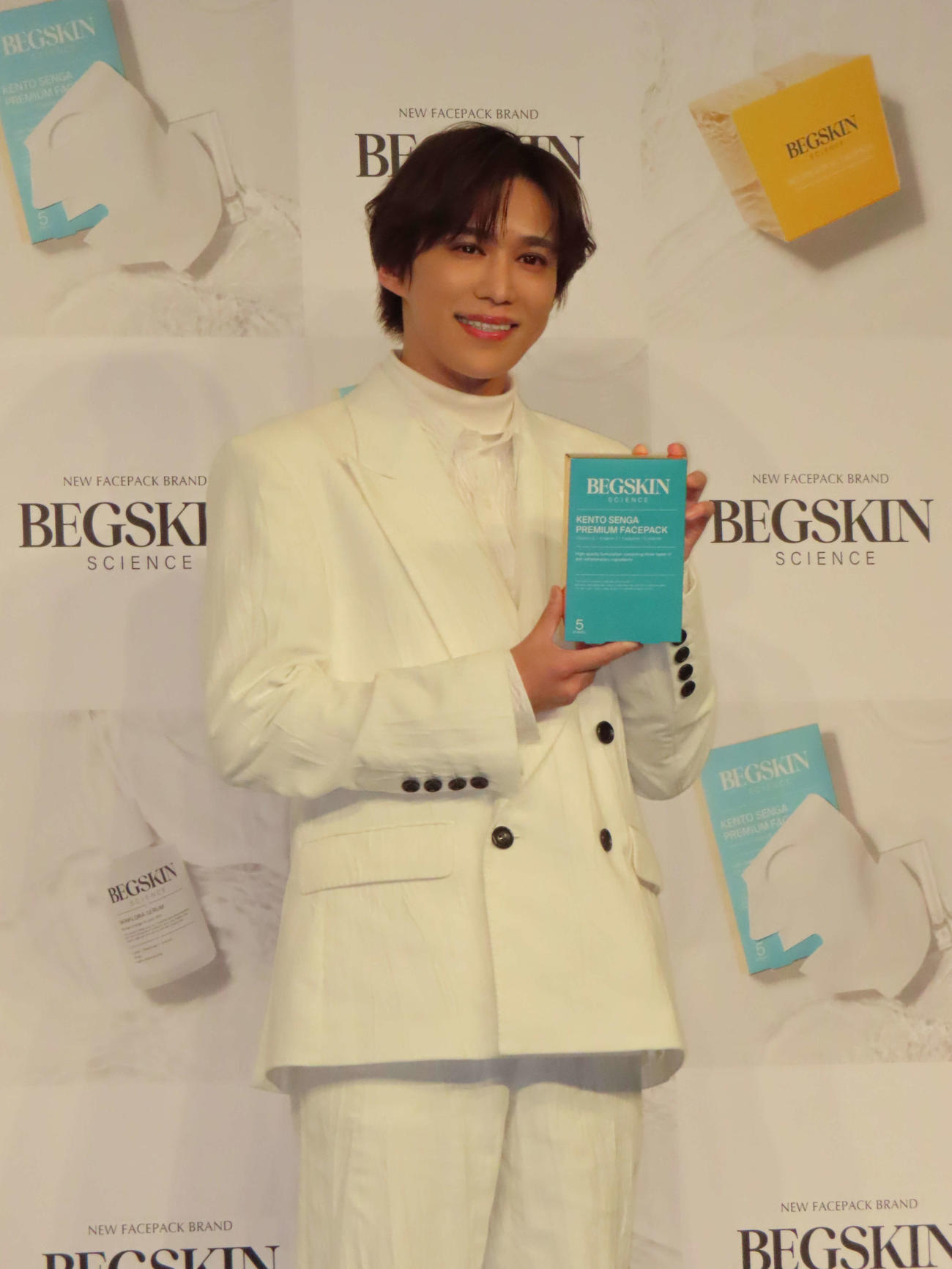 「BEGSKIN SCIENCE」イメージキャラクターに就任したKis－My－Ft2千賀健永