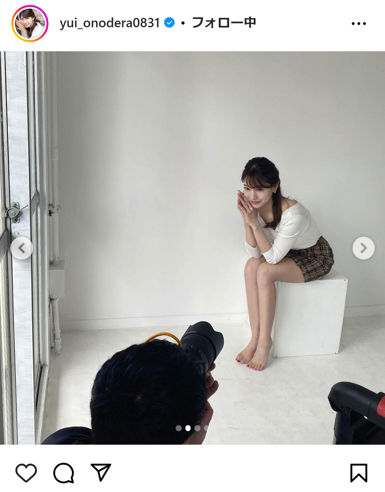 小野寺結衣のインスタグラムから